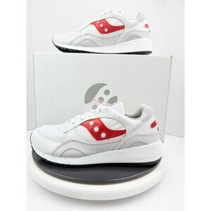 Saucony Originals Shadow 6000 Premium White Red Womens 6 Running Shoes S70668-2